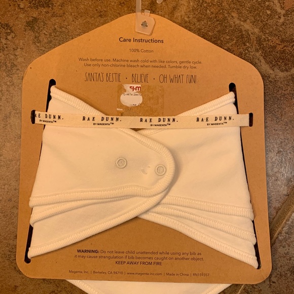 Rae Dunn 3 pack of Baby Bibs - Picture 2 of 3